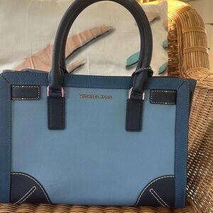 Michael Kors Two-Tone Blue Satchel